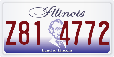 IL license plate Z814772