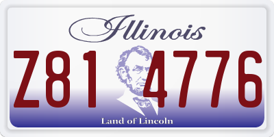 IL license plate Z814776