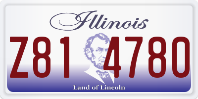 IL license plate Z814780