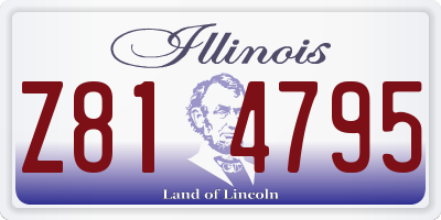 IL license plate Z814795