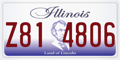 IL license plate Z814806