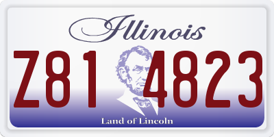 IL license plate Z814823