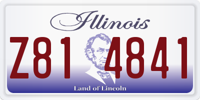 IL license plate Z814841
