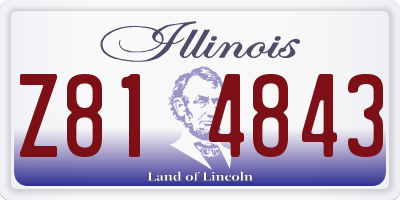 IL license plate Z814843
