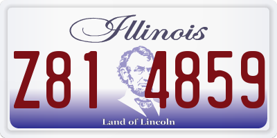IL license plate Z814859