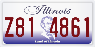 IL license plate Z814861