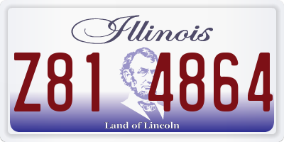 IL license plate Z814864
