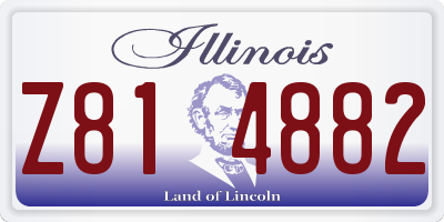 IL license plate Z814882