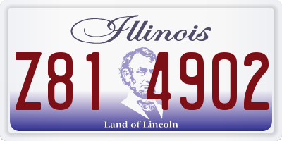IL license plate Z814902