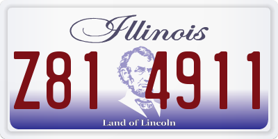 IL license plate Z814911