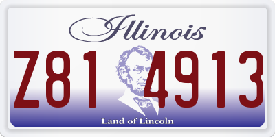 IL license plate Z814913