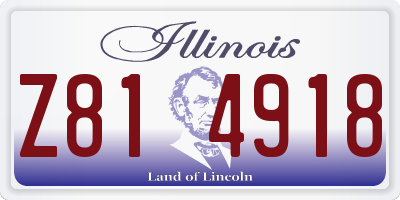IL license plate Z814918