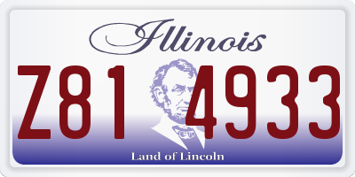 IL license plate Z814933