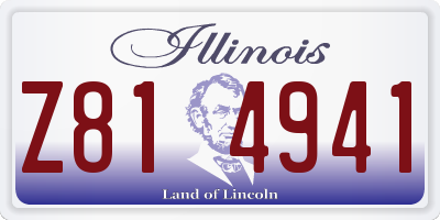 IL license plate Z814941