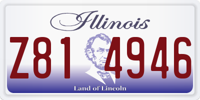 IL license plate Z814946