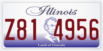 IL license plate Z814956