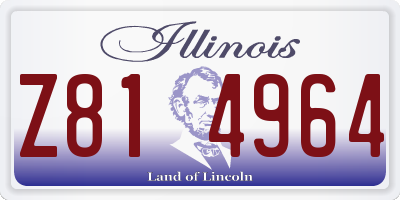 IL license plate Z814964