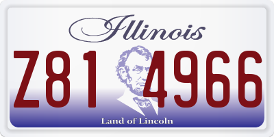 IL license plate Z814966