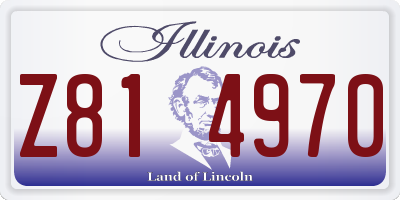 IL license plate Z814970