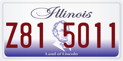 IL license plate Z815011