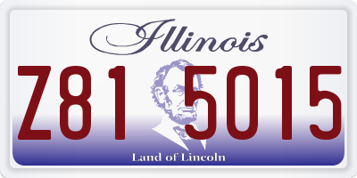 IL license plate Z815015