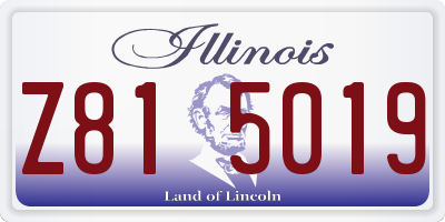 IL license plate Z815019
