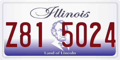 IL license plate Z815024