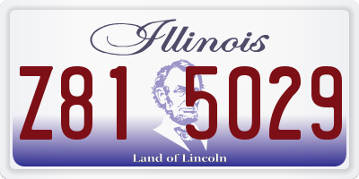 IL license plate Z815029