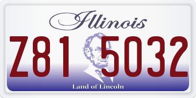 IL license plate Z815032