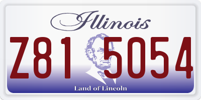 IL license plate Z815054
