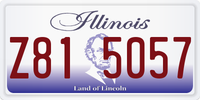 IL license plate Z815057