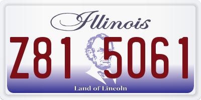 IL license plate Z815061