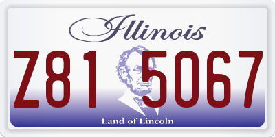 IL license plate Z815067