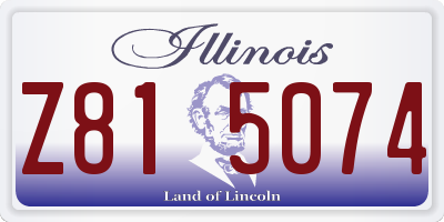 IL license plate Z815074