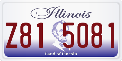 IL license plate Z815081