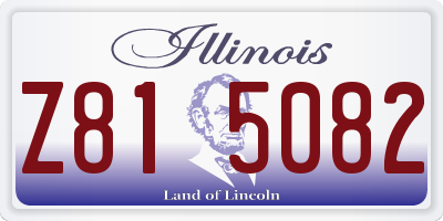 IL license plate Z815082