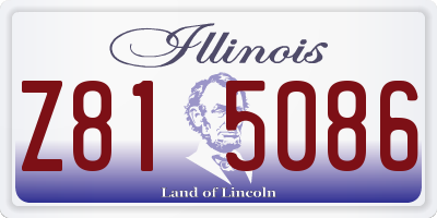IL license plate Z815086