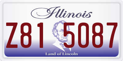 IL license plate Z815087
