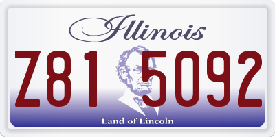 IL license plate Z815092