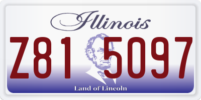 IL license plate Z815097