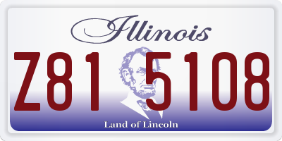 IL license plate Z815108