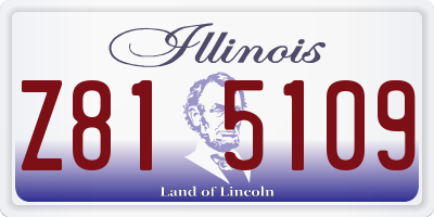 IL license plate Z815109