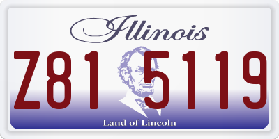 IL license plate Z815119