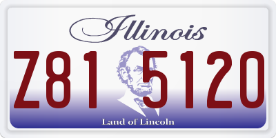 IL license plate Z815120