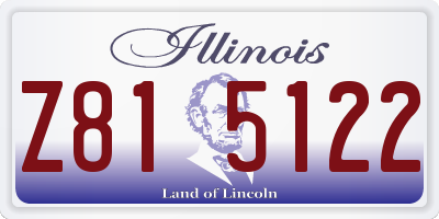 IL license plate Z815122