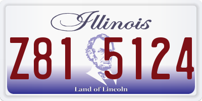 IL license plate Z815124