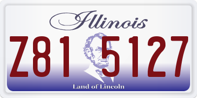 IL license plate Z815127