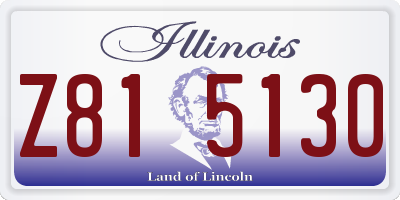 IL license plate Z815130
