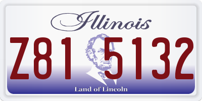 IL license plate Z815132