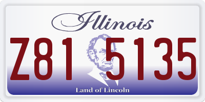 IL license plate Z815135